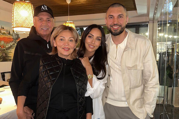 Ралиф Сафин и семьей